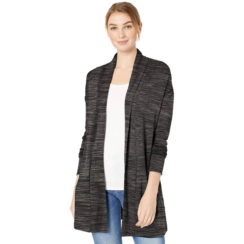 Daily Ritual Grey Space Dye Oversize Open Cardigan - Picture 2 of 9